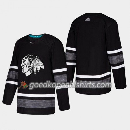 Chicago Blackhawks Blank 2019 All-Star Adidas Zwart Authentic Shirt - Mannen